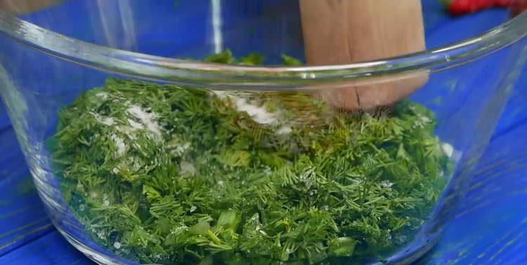 talch greens in a bowl