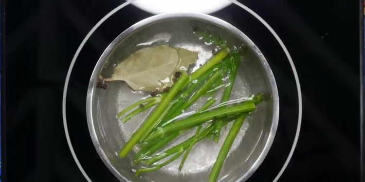 enviar verduras a la sartén