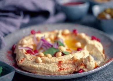 La receta de mus hummus sabroso y satisfactorio