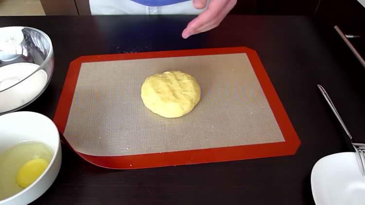 knead the dough with your hands