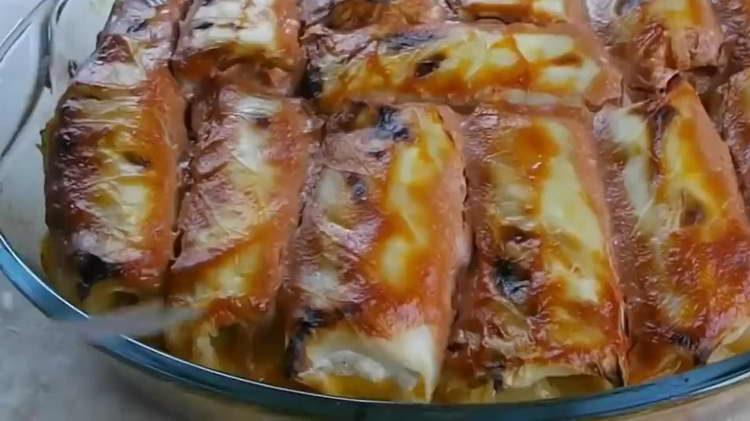 send stuffed cabbage to the oven