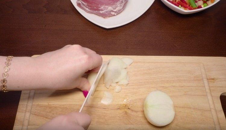 chop the onion.