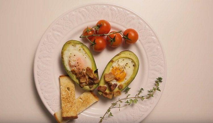 such an avocado breakfast is nutritious and delicious.