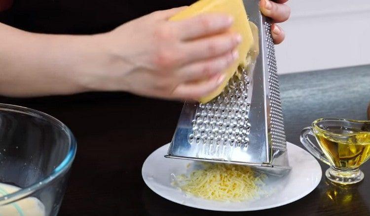 Grate the cheese.