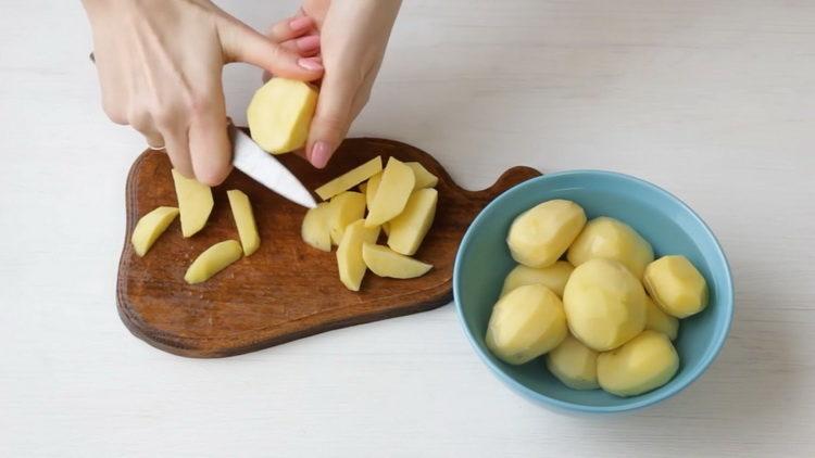 hacher les pommes de terre