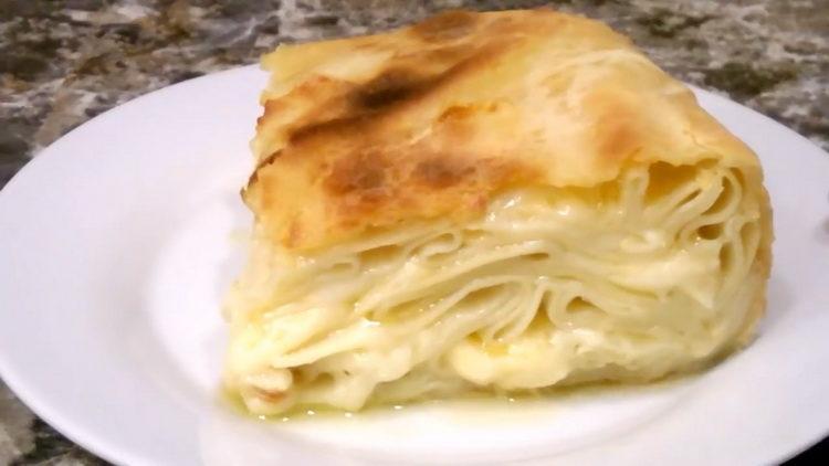 Achma with cheese - an amazing recipe