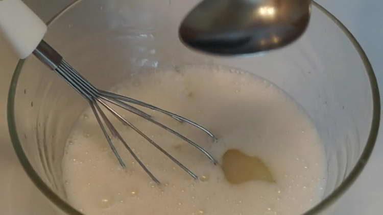 pour eggs into a bowl