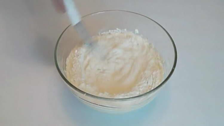pour flour into a bowl