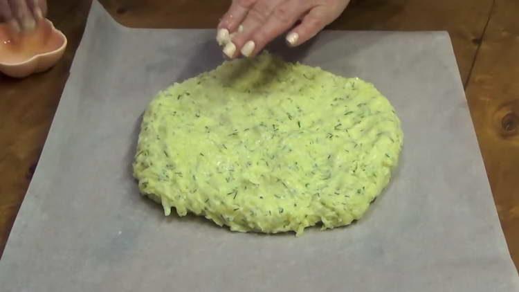 put the dough on a baking sheet