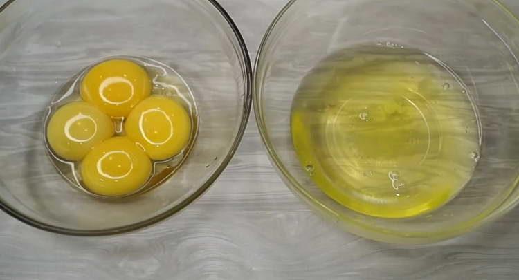 separate the proteins from the yolks