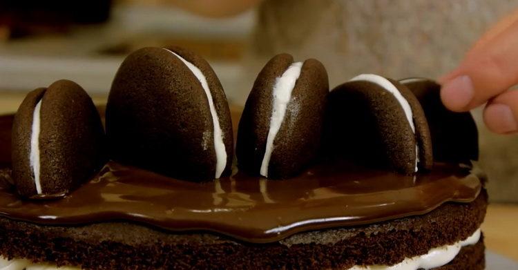 Delicious Whoopi Pie cake with a step by step recipe with photo
