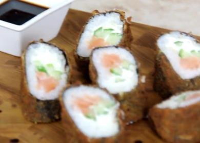 Hot Tempura rolls  en casa