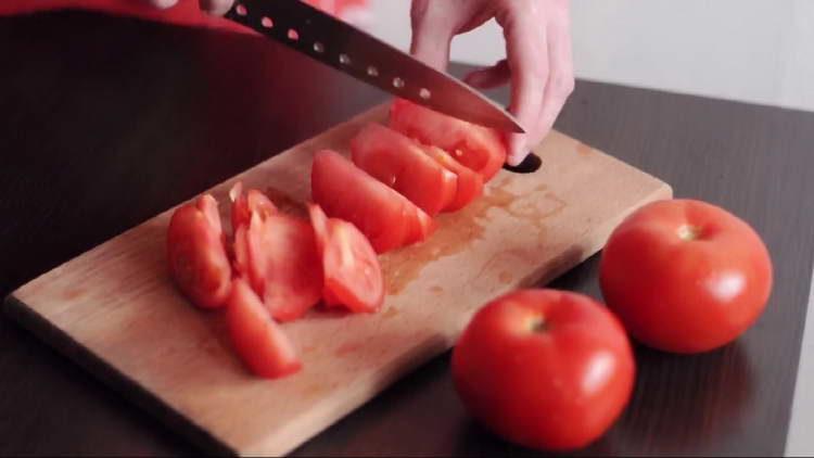 sliced ​​tomato mode