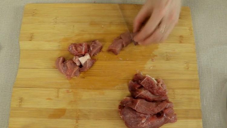 Chop meat
