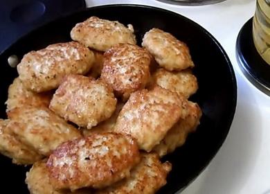 Ежные Tender chicken cutlets with oatmeal