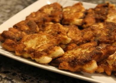 Chopped chicken  breast cutlets with mayonnaise according to a step by step recipe with photo