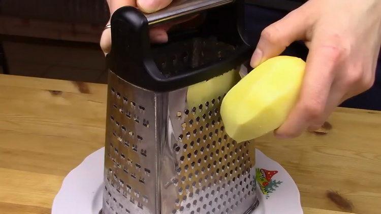 grate potatoes