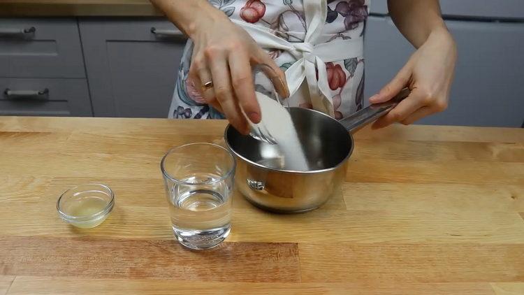 preparar los ingredientes para la impregnación