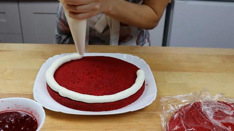 commencer à planter un gâteau