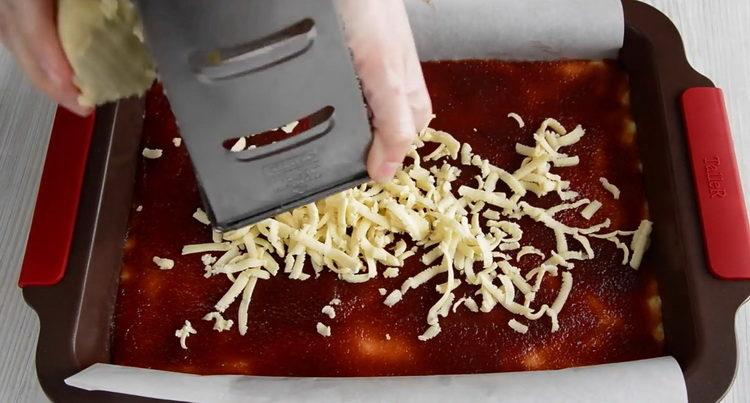 grate the dough