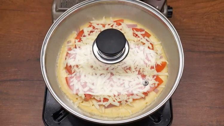 pizza dans une casserole en 10 minutes