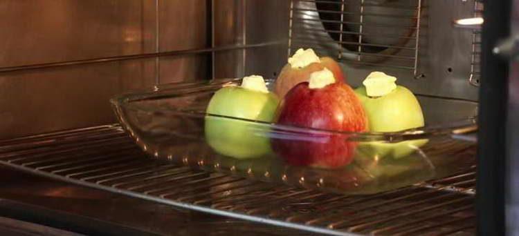 send apples to the oven