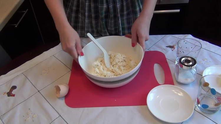 knead the curd dough until smooth