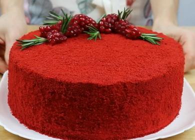 Bright and delicious cake  Red Velvet