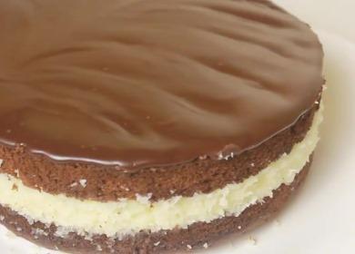 Receta de pastel de chocolate  Recompensa con relleno de coco