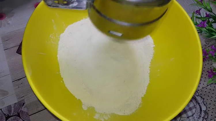 sift flour into a bowl