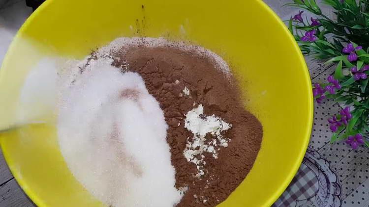 tamizar en harina de cacao