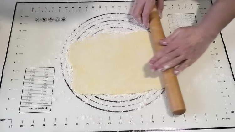 roll out a layer of dough