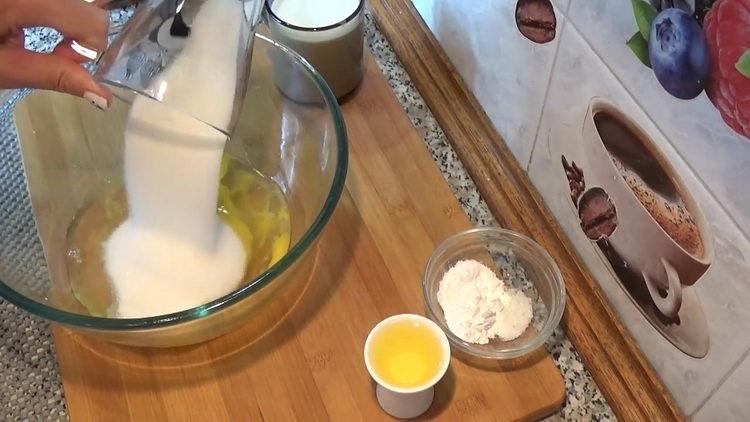 faire un gâteau avec de la crème au lait caillé