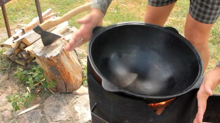 preparar el caldero